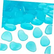 Kisangel Glowing Pebbles Set for Aquarium Outdoor Fish Tank Decor Stones Non-Toxic Compact Lightweight Enhance Your Tank's Beauty