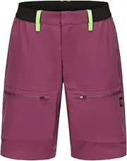 [REYSHIONWA] Women's Shorts Lightweight Quick-Drying Breathable Hiking Trousers Outdoor Sports Cargo Trousers Summer Bermuda Leisure Shorts