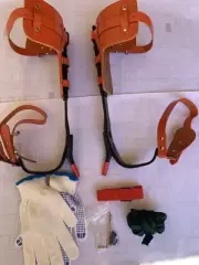 Tree Climbing Spikes, Adjustable Spurs Gaffs, W Leather Pads