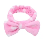 6PCS Elastic Hairband Coral Fleece Wash Face Bow Hairbands For Women Girls Headbands Headwear Hair Bands Turban Hair Accessories hair