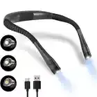 USB Rechargeable LED Neck Light Book Light for Reading in Bed Crafting Camping