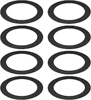 uxcell Goof Rings for 4 Inch Recessed Can Lighting Down Light, 8 Pcs Metal Goof Trim Rings Cover, Outer Diameter 6.77-inch, Inner Diameter 4.25-inch, Matte Finish Black, Flush Mount