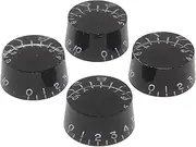 [Black Dog Music] Set of 4 black LP Style Guitar Control Knobs Volume Tone for Epiphone Les Paul Style Electric Guitar