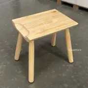 IKEA ÖMSESIDIG Stool Solid Pine 16⅛”x11¾” – NEW – Discontinued – Minimalist Wood