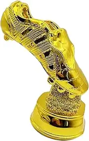 QSTDGVPW Shape Football Trophy Souvenir Sculpture Resin Trophy Collectible Soccer Trophy for Shelf Home Decor