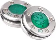 OGECLF 2pcs Green Lucky Clover Golf Weights for Titleist Scotty Cameron Newport, Phantom, Futura, GoLo, California Putters 5g 10g 15g 20g 25g 30g 35g 40g 45g for Option
