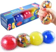 Durable Jumbo Squishy Water Bead Stress Balls Sensory Toy Anxiety Relief -4 Pack