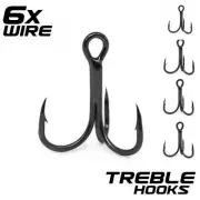 KAMIKAZE PREMIUM TREBLE HOOKS (10 PACK) - S6X Wire