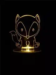 Fox Flashing Night Light - Small Novelty Gift for Kids