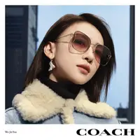 在飛比找momo購物網優惠-【COACH】亞洲版 吳謹言配戴款 時尚太陽眼鏡 典雅簡約設
