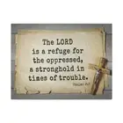 Psalms 9:9 A Stronghold Bible Verse Canvas Christian Wall Art R