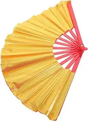 HOLIDYOYO Large Handheld Folding Tai Fan Elegant Chinese Style Performance Fan for Dance Parties Events Lightweight Sturdy Design for Performers Photographic Props