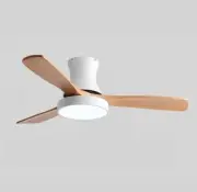 36 Ceiling Fan Lights Wood Fans Remote 3 Walnut Blade 6 Speed DC Motor