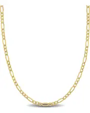 10K Italian Gold Figaro Chain Necklace