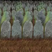 Beistle Graveyard Backdrop - 4 ft x 30 ft - Gray