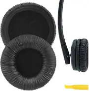 Geekria Protein Leather Ear Pads for Sennheiser PX200 PXC150 Headphones (Black)