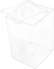 BESPORTBLE Transparent Betta Tank Multi Function Goldfish Aquarium for Desktop Decor Modern Design Fish Tank for Home and Office Creative Micro Landscape