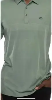 NWT Travis Mathew Green Pelican Dive Golf Polo Shirt Mens S (Small)