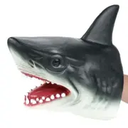 Shark Hand Puppet Soft Kids Toy Gift Great Cake Decoration Topper Jaws Children