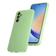 ZUSLAB Galaxy A35 Case Nano Silicone Shockproof Gel Rubber Bumper Protective Cover for Samsung (2024) - Mint Green