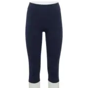 Sonoma Women's Plus Size Blue Knit Cropped Capri Leggings Navy Blue Size 3X NWT