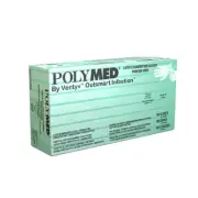 Polymed Latex Gloves - SMALL 1000/case Powder-Free, Micro-rough Textured surface