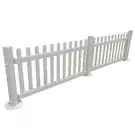 1350h Gate Portable Fencing Events PVC Picket Fence White