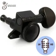 NEW Grover 505 Mini L4+R3 Roto-Grip Locking Rotomatic 7-String 4x3 - BLACK