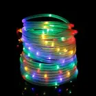 Solar Powerd LED Strip Rope Fairy String Lights Christmas Outdoor DIY Decor