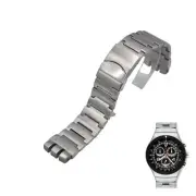 23mm Silver Color Steel Watch Bracelet For Swatch XL Irony The Chrono YOS417G