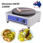 16" Electric Crepe Maker Large Pancake Making Machine Flat Plate Crepe Griddle