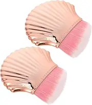 FOYTOKI Ergonomic Handle Nail Dust Brush Portable Blush Travel Powder Makeup Brush for Women