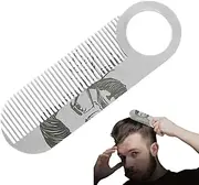 Small Beard Comb,Small Mustache Styling Brush | Anti-Snag Portable Shaping Tool, Double-Purpose Hair Detailing Brush for Men Father Husband