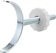 HOMOBABE 1Set Door Fence Gasket Type Safety Gate Fittings for Secure and Pet Barriers Durable and Heat Resistant Fixator for Stairs and Doorways Silver