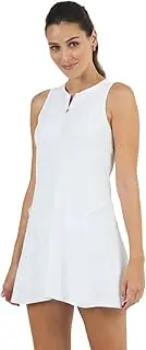 [IBKUL] Athleisure Wear Sun Protective UPF50+ Icefil Cooling Quick Dry Solid Tennis Dress - 66000