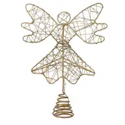 Santa's Helper Christmas Tree Angel Topper Elegant Ornament for Festive Trees