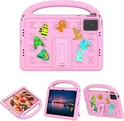 Nexue Case for Lenovo Tab M11 (2023) TB330FU | for Lenovo Xiaoxin Pad 2024 11 inch TB-331FC,Kids Friendly Universal Shockproof Protective Case with Shoulder Strap & Stand Handle (Pink)