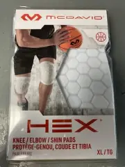 McDavid 6440 HexForce Knee/Shin/Elbow Pads - White XL