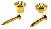 SquierModders Gold Set Vintage Style String Trees w/Screws One Tall & One Short