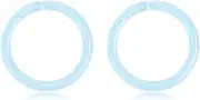[Glupez] 2/12/24PCS Acrylic Rings Retainers Horseshoe Nose Nostril Septum Helix Tragus Cartilage Labret Lip Piercing Jewelry for Women Men