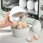 1pc Microwave Egg Steamer Mini Household Boiled Egg Maker Kitchen Cooking Tool