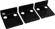 Small Security Cameras Wall Shelf Sturdy Acrylic Floating Shelves Set for Cameras and Baby Monitors, Easy Installation for Bedrooms and Offices (Black)