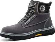 [BIAJIAZHUA] Steel Toe Shoes for Men's/Women's,Steel Toe Boots Anti-Puncture Anti-Smash Anti-Colision Anti-Stress Anti-Spark,Safety Shoes Non Slip,Construction Shoes Working Shoes(Blue,8)