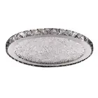 Oukaning 16" Integrated LED Flush Mount Ceiling Light Chrome with Acrylic Shade
