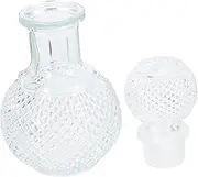 GLEAVI Elegant Glass Decanter Whiskey and Brandy Dispenser with Airtight Stopper for Accurate Pouring Quick Aeration and Versatile Use at Home Parties