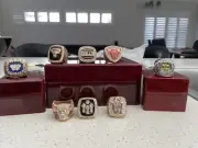 Michael Jordan Ultimate 8 Championship Ring Collection In Display Box