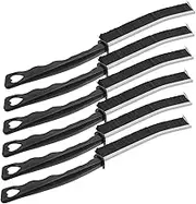 TOKIDNY 6pcs Grout Cleaner Brushes for Under Appliance Window Track Cleaning Ergonomic Corner Tool with Soft Bristles for Hard to Reach Areas Kitchen Bathroom