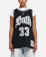 [MITCHELL & NESS] Mitchell & Ness Chicago Bulls Scottie Pippen Bulls Are Back Jersey Black - Size XL XL Black