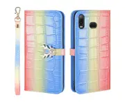 For Samsung Galaxy A10S Cover Wallet - Blue