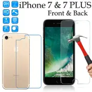 Tempered Glass Soft Film screen protector For Apple iPhone 7 & 7 Plus front back